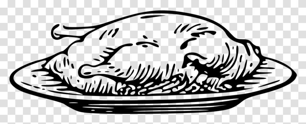 Breast Chicken Food Food Clipart Black And White, Gray, World Of Warcraft Transparent Png