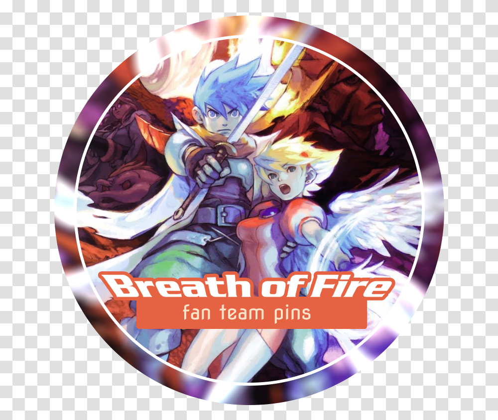 Breath Of Fire 3 Box Art, Disk, Dvd Transparent Png