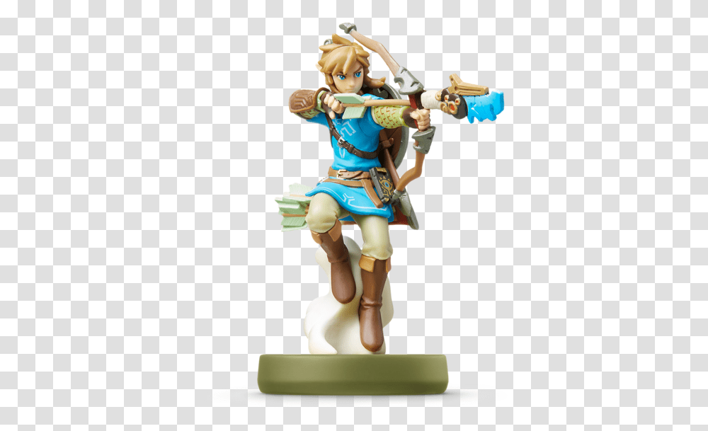 Breath Of The Wild Link Amiibo, Figurine, Toy, Person, Human Transparent Png