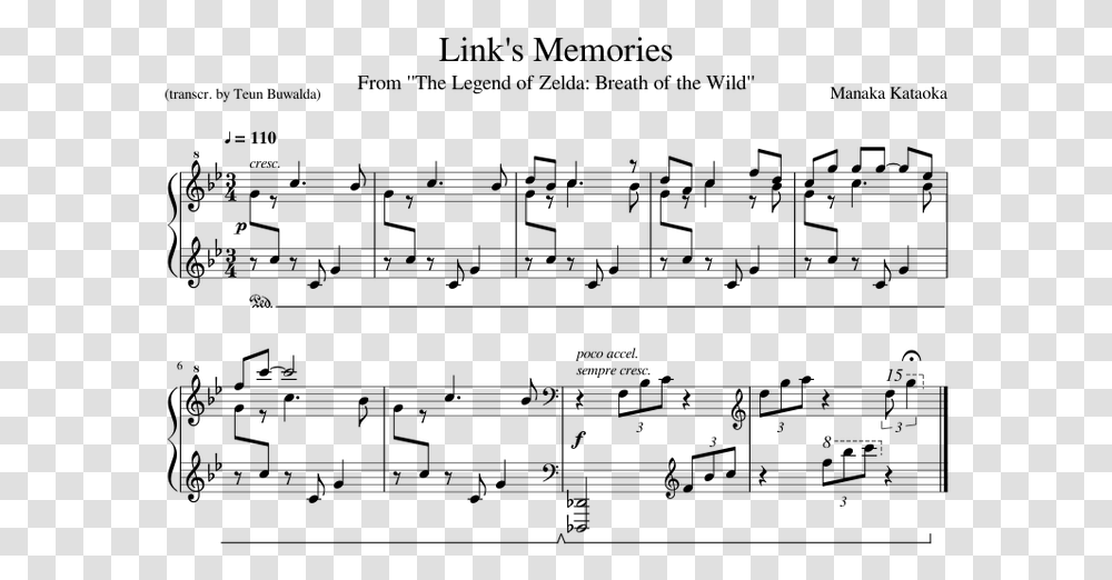 Breath Of The Wild Link Memories Piano, Gray, World Of Warcraft Transparent Png