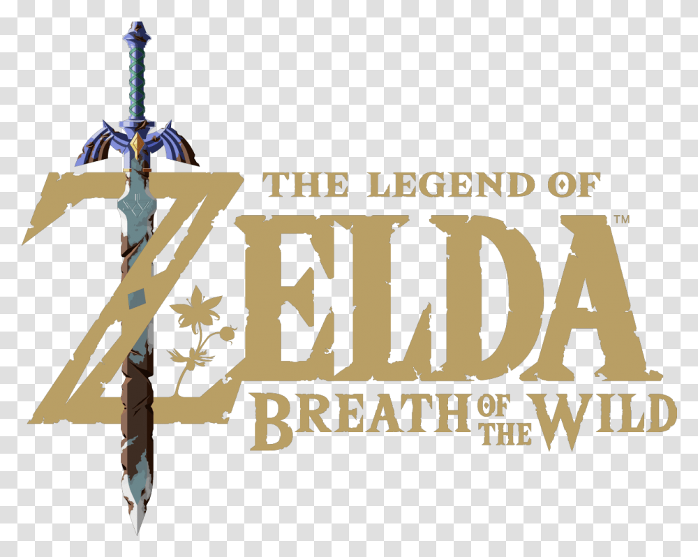 Breath Of The Wild Logo Zelda Breath Of The Wild, Weapon, Weaponry, Blade, Text Transparent Png
