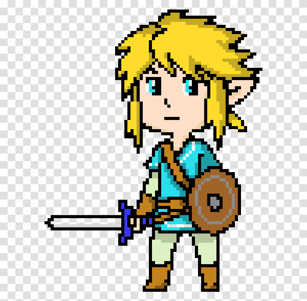 Breath Of The Wild Pixel Link Link Breath Of The Wild Pixel Art, Face, Floral Design Transparent Png
