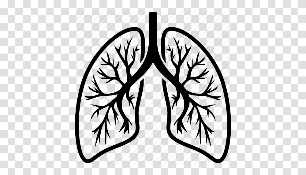 Breathing Lungs Clip Art, Stencil, Emblem Transparent Png