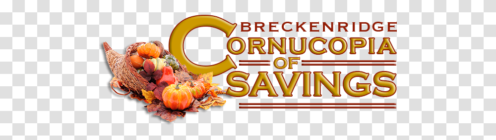 Breckenridge Cornucopia Of Savings, Food, Meal, Alphabet Transparent Png