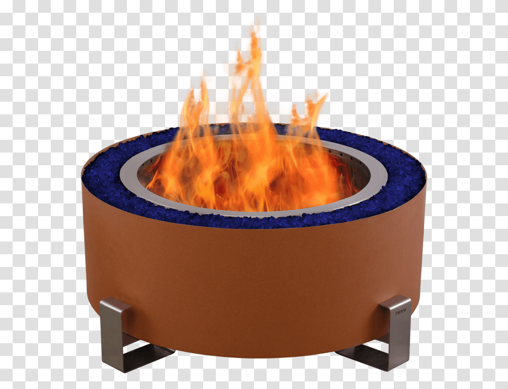 Breeo Luxeve Earth Rust Fire Pit Fire Pit, Flame, Bonfire, Birthday Cake, Dessert Transparent Png