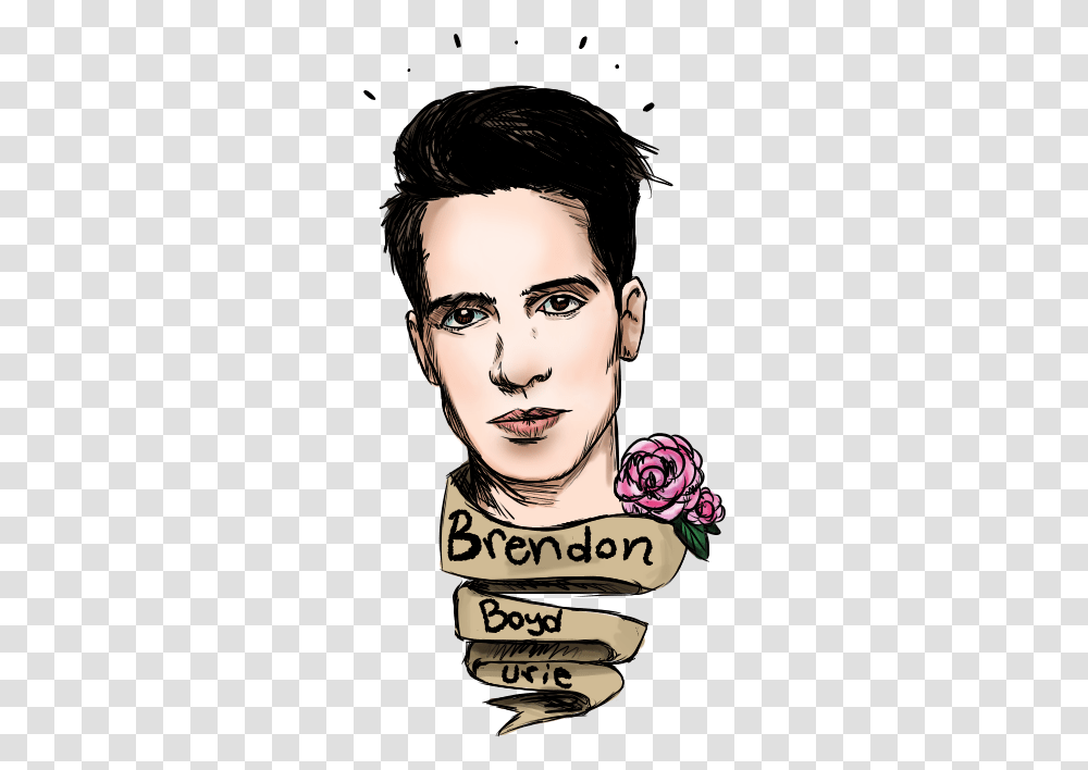 Brendon Urie Anime For Kids Panic At The Disco Anime Brendon Urie, Person, Skin, Face, Plant Transparent Png