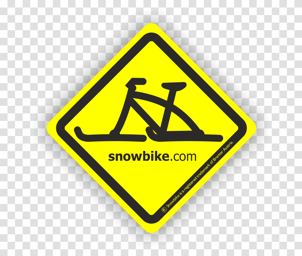 Brenter Snowbike Sticker Traffic Sign Traffic Sign, Road Sign Transparent Png