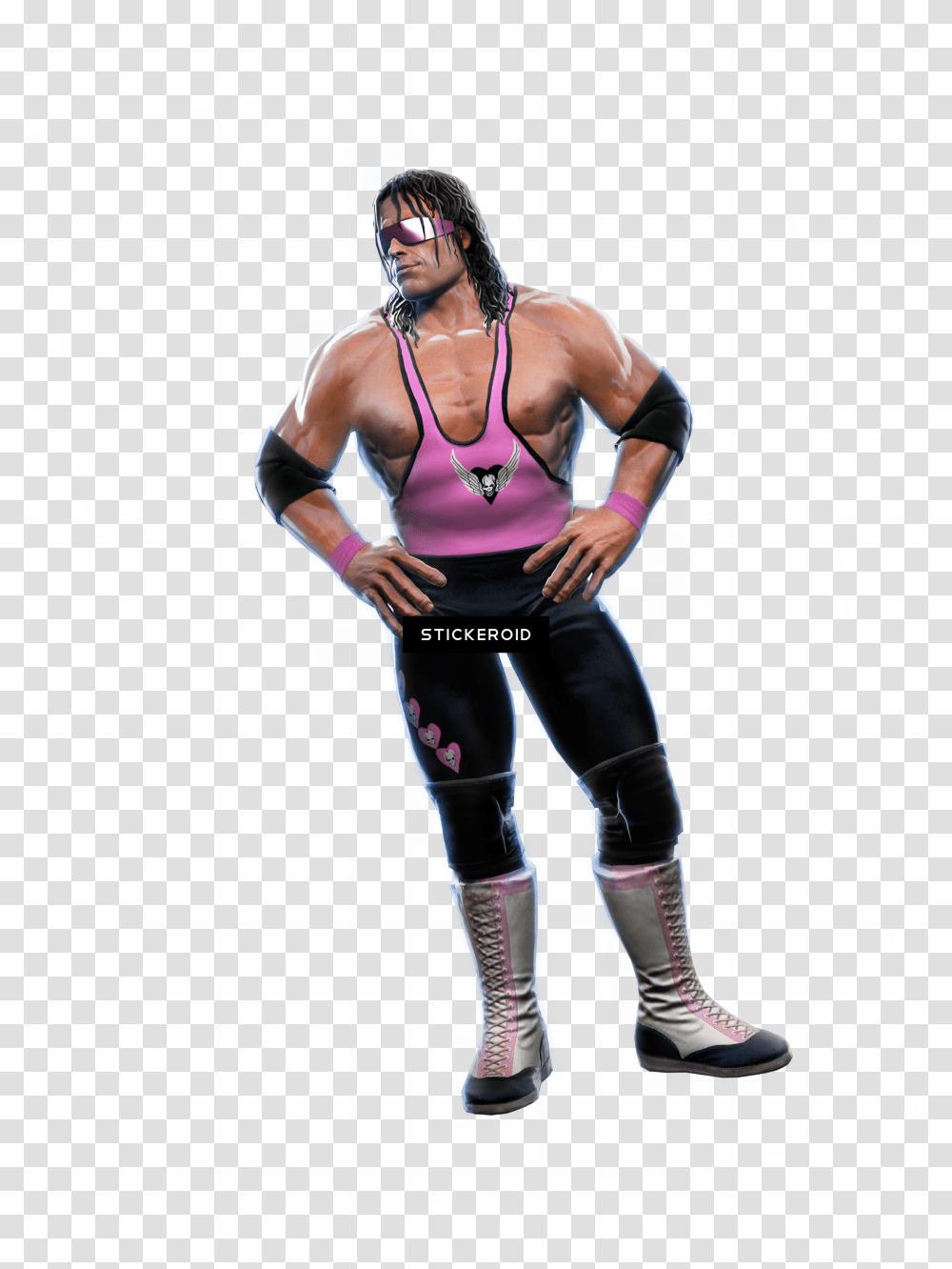 Bret Hart Wwe Wwe All Stars Bret Hart, Person, Spandex, Female Transparent Png