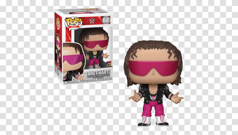 Bret Hitman Hart Funko Pop, Toy, Person, Human, Plush Transparent Png