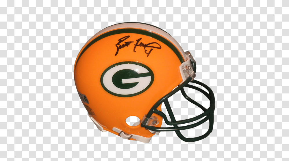 Brett Favre Autographed Green Bay Packers Mini Helmet, Apparel, Football Helmet, American Football Transparent Png