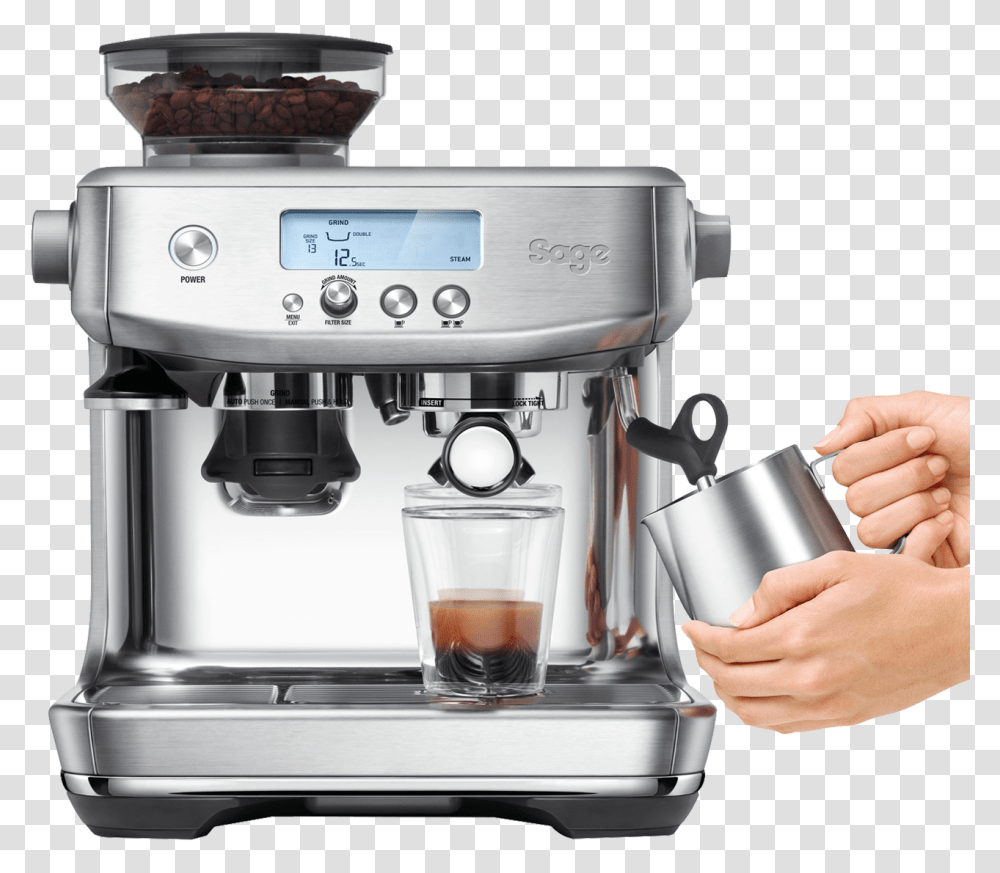 Breville Barista Pro, Mixer, Appliance, Coffee Cup, Person Transparent Png