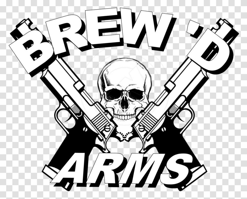 Brewdlogocutout, Gun, Sunglasses, Emblem Transparent Png