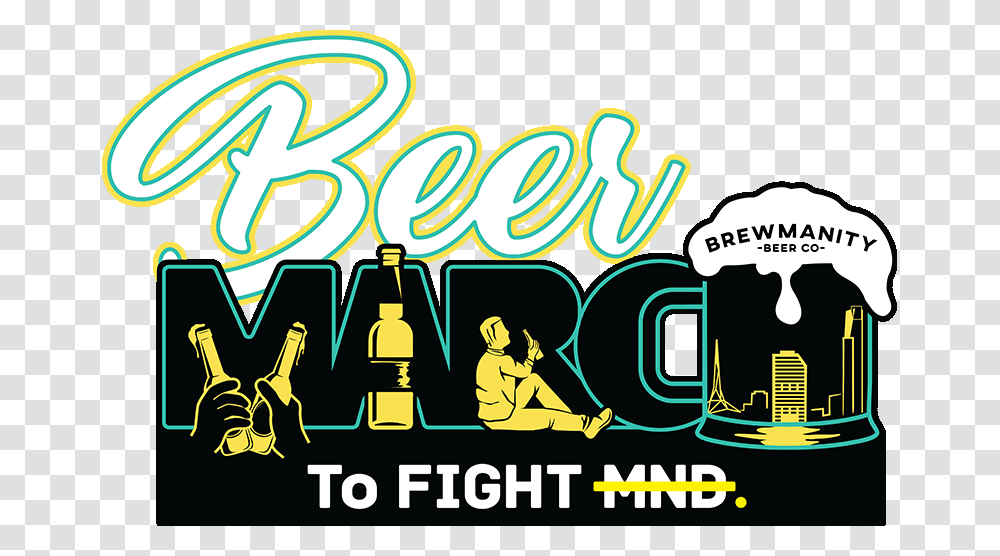 Brewmanity S Beer March After Party Illustration, Alphabet, Advertisement, Person Transparent Png