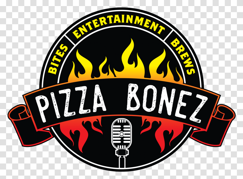 Brews Pizza Bonez Puerta Del Sol, Label, Text, Logo, Symbol Transparent Png