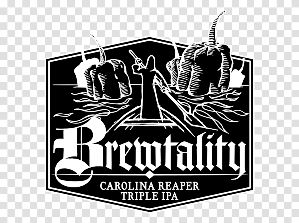 Brewtality Carolina Reaper Triple Ipa Beer Label Full Brewtality Beer Carolina Reaper, Weapon, Weaponry, Bomb Transparent Png