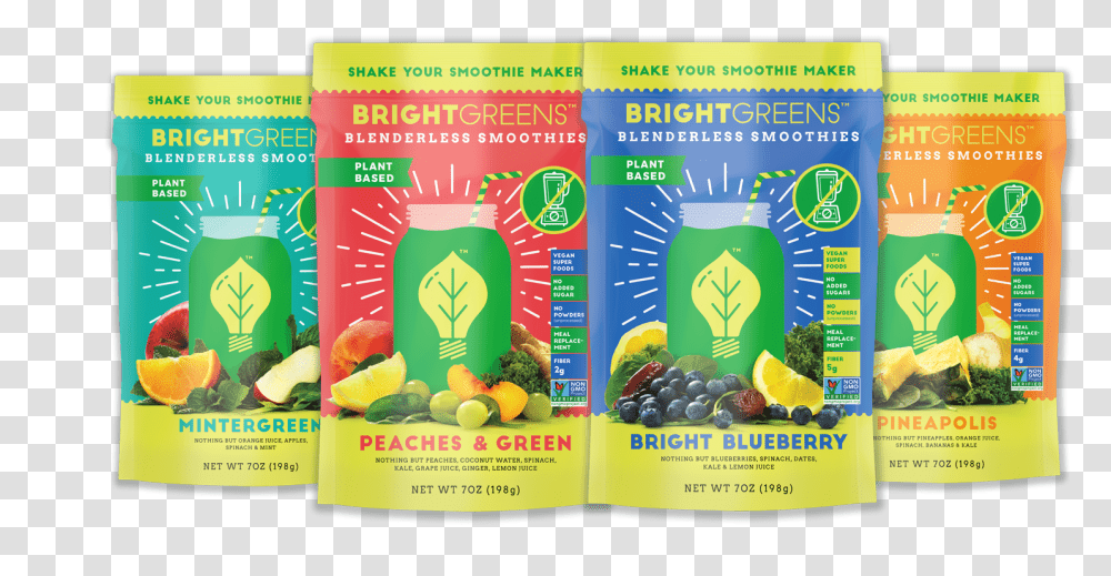 Brg Products Bright Greens Blenderless Superfood Smoothie, Advertisement, Poster, Flyer, Paper Transparent Png