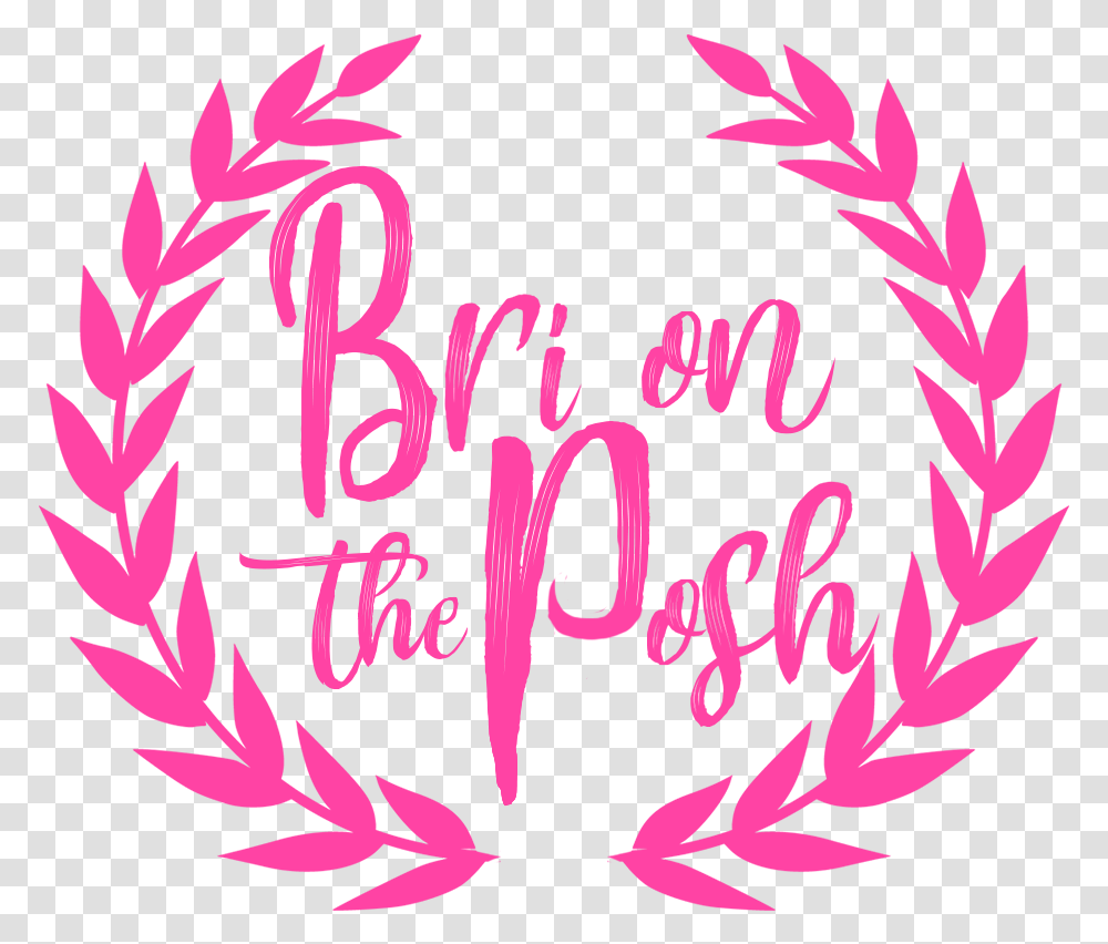Bri On The Posh Olive Wreath Clipart, Handwriting, Calligraphy, Poster Transparent Png