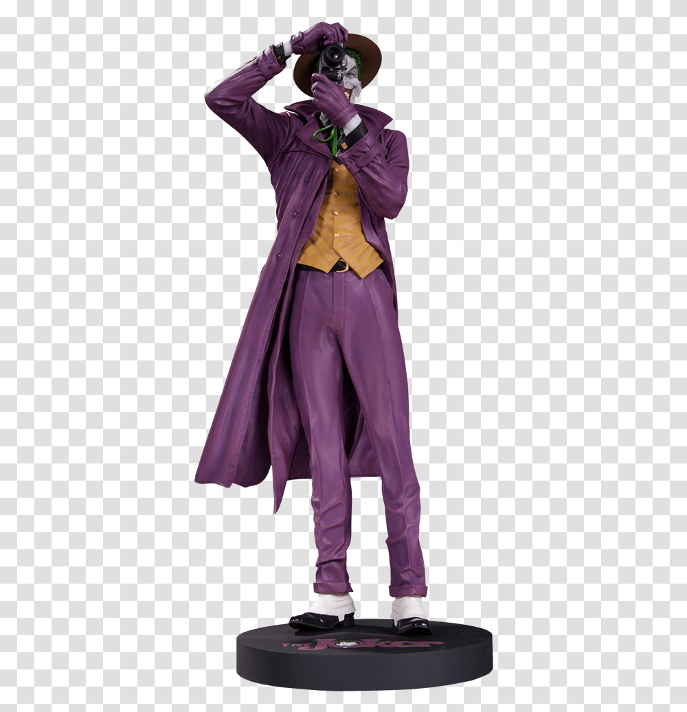 Brian Bolland Joker Statue, Cape, Costume, Person Transparent Png