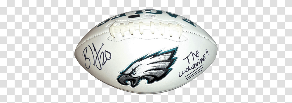 Brian Dawkins Autographed Philadelphia Eagles Logo Football W The Wolverine Philadelphia Eagles 4k Logo, Sport, Sports Transparent Png