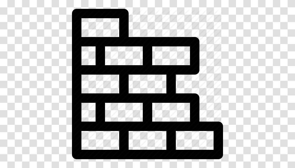 Brick Building Construction Site Wall Icon, Furniture, Number Transparent Png