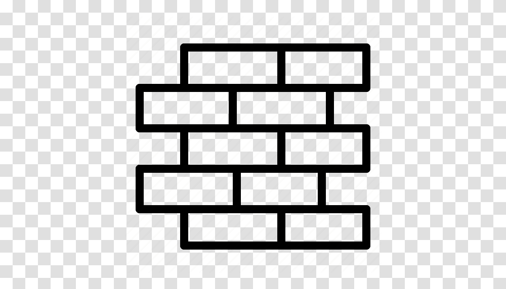 Brick Buld Construction Wall Icon, Pattern, Gray, Shelf Transparent Png