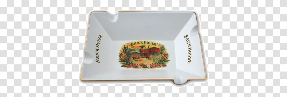 Brick House Table Ashtray Serving Tray, Box, Dish, Meal, Food Transparent Png