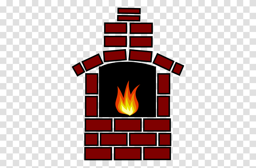 Brick Oven With Flame Clip Art, Fire, Indoors, Hearth, Label Transparent Png