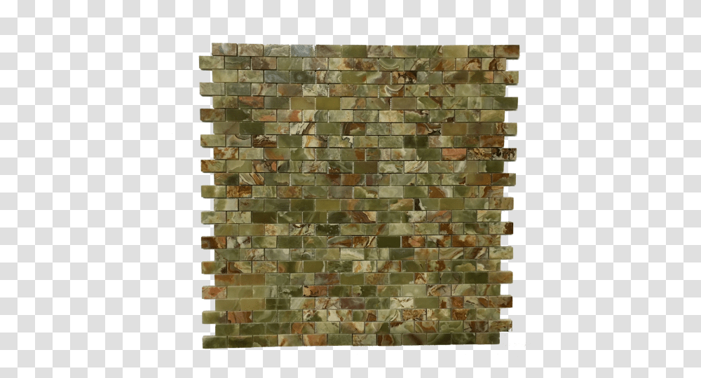 Brick Pattern Multi Green Onyx Polished Mesh Mounted Mosaic, Military, Military Uniform, Rug, Camouflage Transparent Png