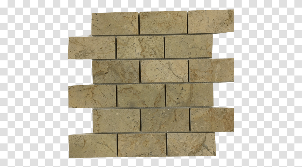 Brick Pattern Sahara Gold Marble Polished Mesh Mounted Stone Wall, Floor, Tile Transparent Png