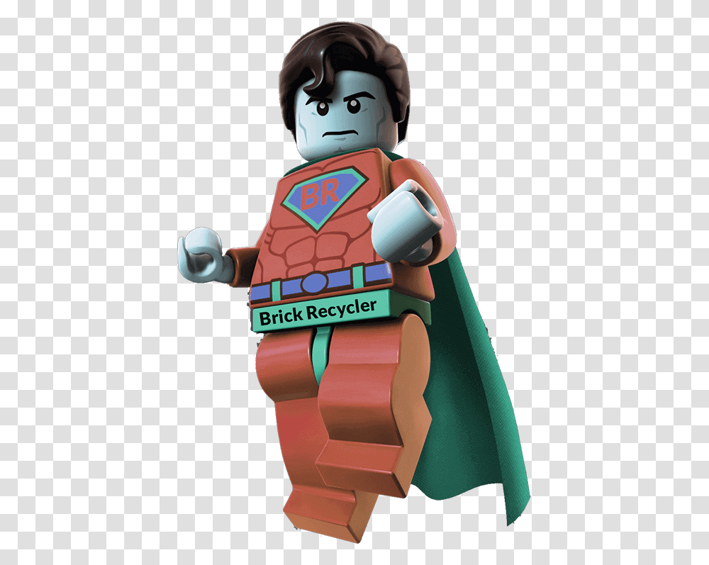 Brick Recycler Superman Superman Lego, Toy, Robot, Head Transparent Png