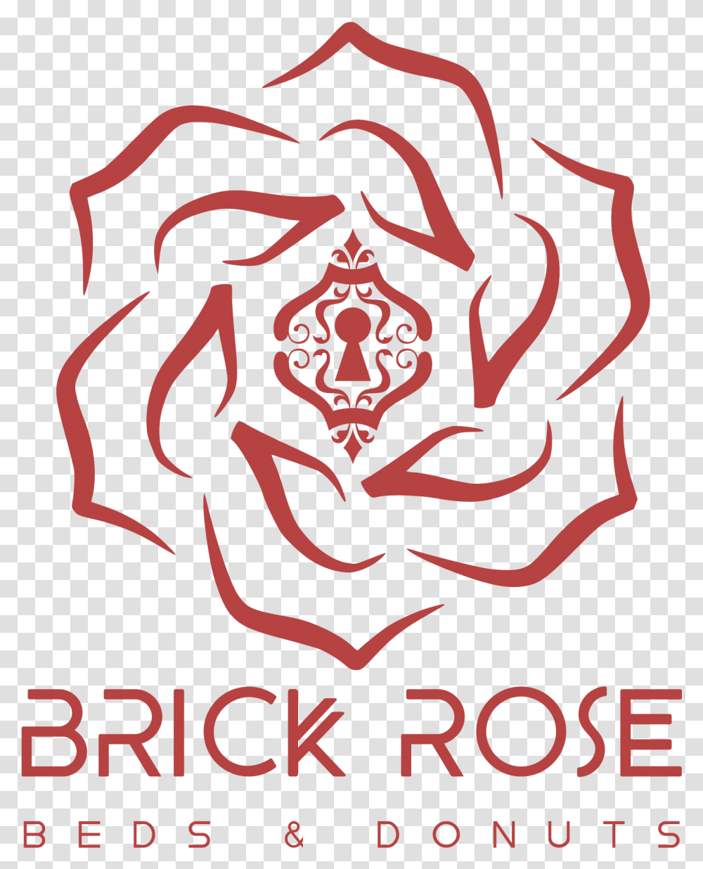Brick Rose Beds Amp Donuts Illustration, Poster, Advertisement, Emblem Transparent Png
