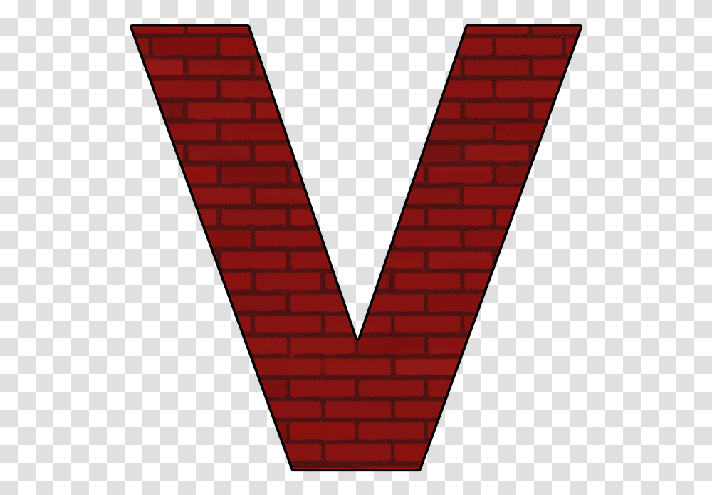 Brick V Alphabet Words, Rug, Heart Transparent Png