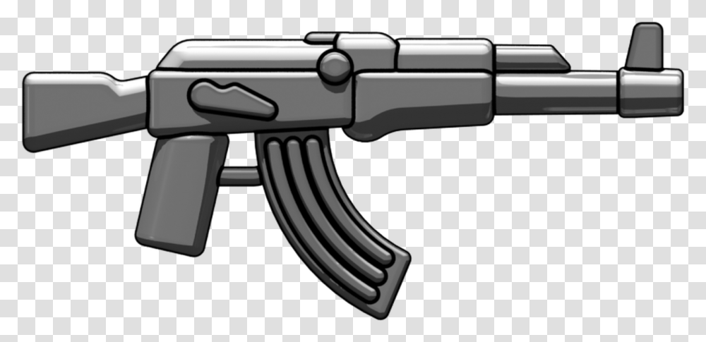 Brickarms Akm Assault Rifle Toy Grenade Launcher Assault Rifle, Gun, Weapon, Weaponry, Machine Gun Transparent Png