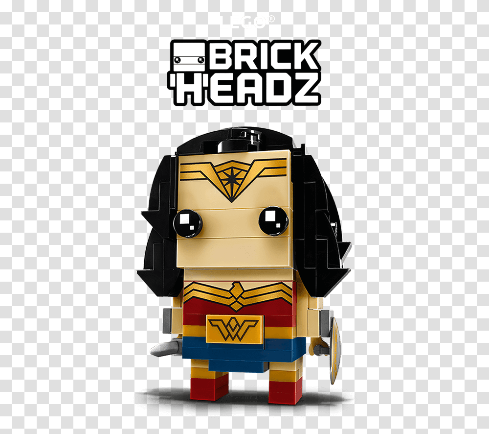 Brickheadz Wonder Woman Lego Brickheadz, Robot, Toy, Train Transparent Png