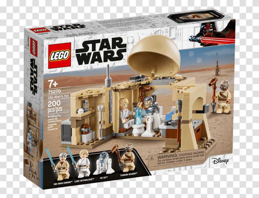 Brickmagic Asia 75270 Lego Star Wars Obi Wan's Hut Lego Star Wars Obi Wan Hut, Person, Human, Robot, Helmet Transparent Png