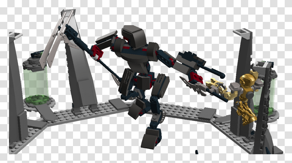 Brickonicle The Battle Of Light And Shadow Lego Creations Bionicle Mata Nui 3d, Toy, Robot Transparent Png