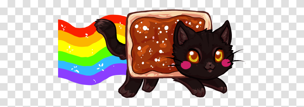 Bricu Nyan Cat Blueberry Cat E Chocolate Cat, Food, Mammal, Animal, Pet Transparent Png