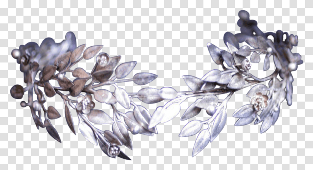 Bridal Crown Leaf Tiara Silver Flower Crown, Plant, Blossom, Accessories, Accessory Transparent Png