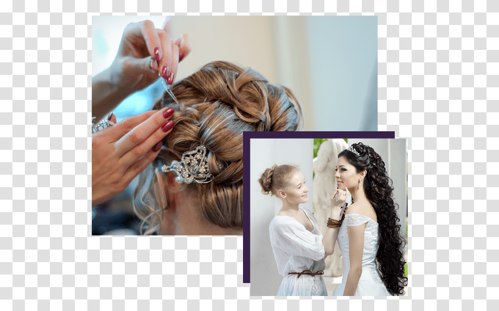Bridal Hair Style Bridal Hair Style Service, Person, Human, Female Transparent Png