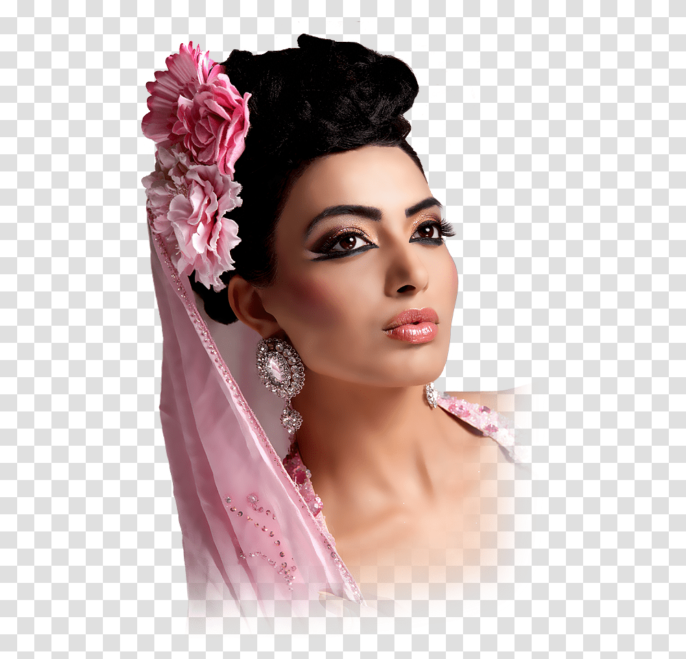 Bridal Make Up Image Hd, Person, Accessories, Plant Transparent Png