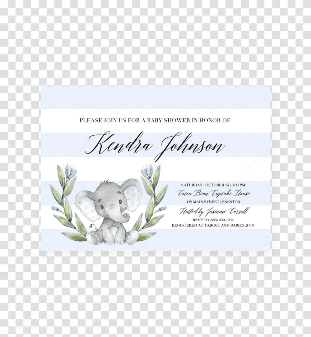 Bridal Shower Clipart For Invitations Free Editable Baby Shower Invitation Templates Elephants, Teddy Bear, Toy, Paper Transparent Png