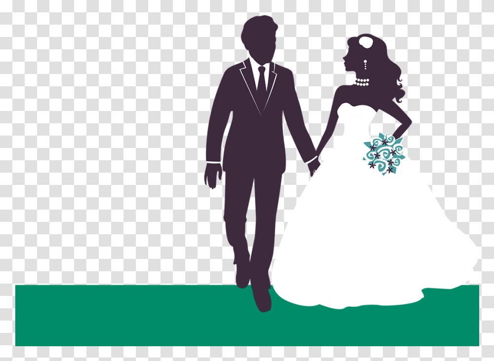 Bride And Groom Marriage Couples Image, Person, Robe, Fashion Transparent Png