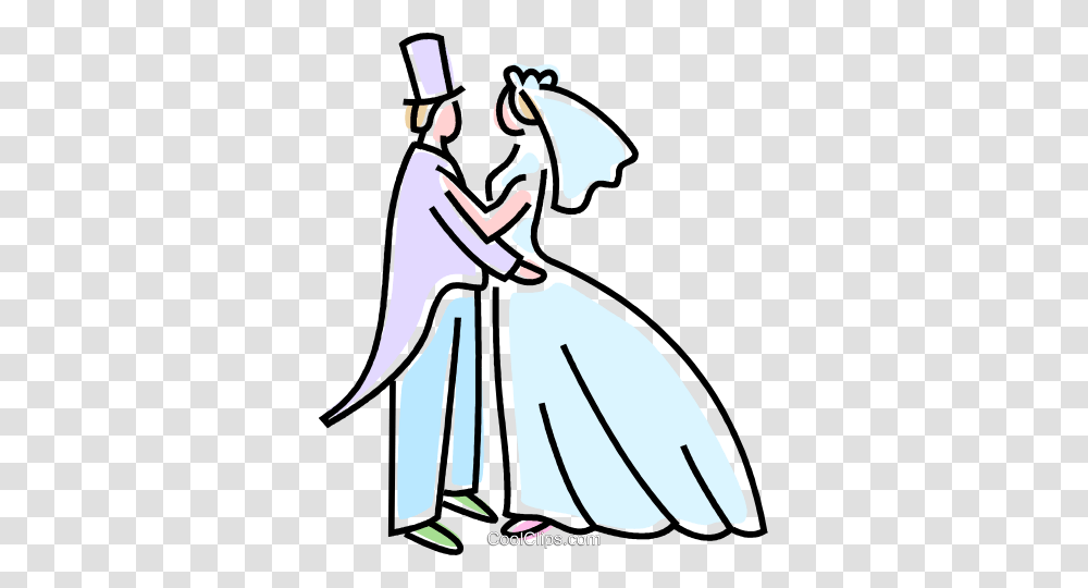 Bride And Groom Royalty Free Vector Clip Art Illustration, Bow, Performer, Female Transparent Png
