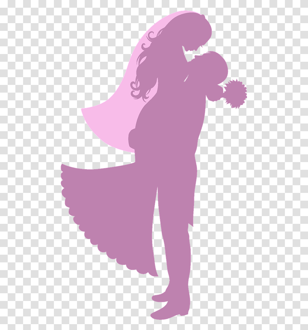 Bride And Groom Silhouette Svg, Face, Leisure Activities Transparent Png