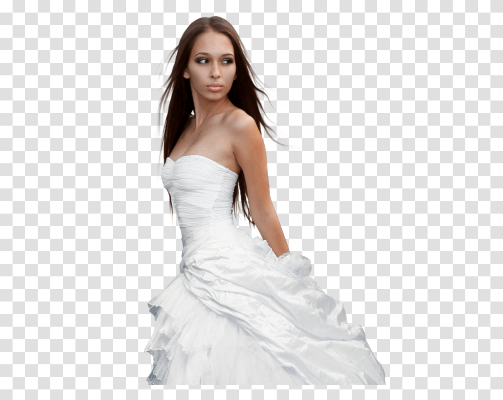 Bride Background Girl In Wedding Dress, Evening Dress, Robe, Gown Transparent Png