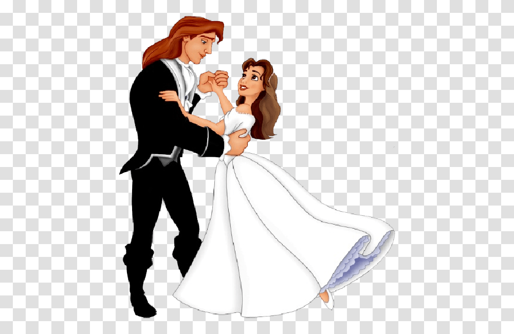 Bride Clipart Beauty And The Beast Prince, Person, Clothing, Painting, People Transparent Png