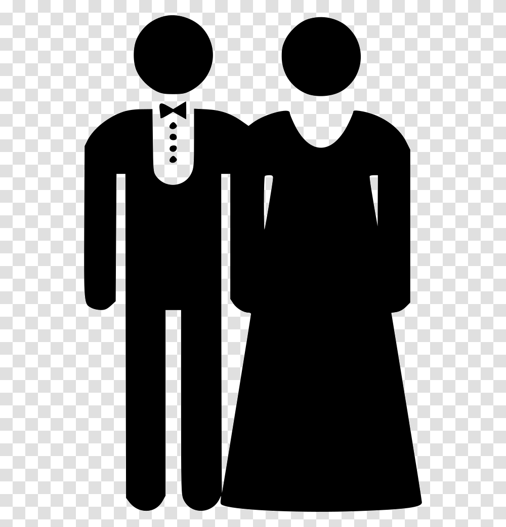 Bride Couple Groom Marriage Illustration, Stencil, Apparel Transparent Png
