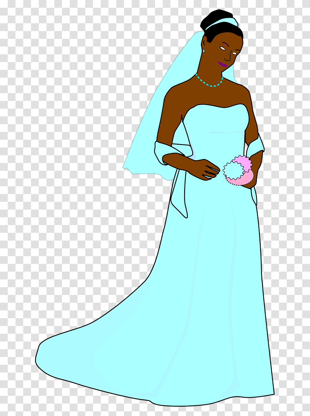 Bride Dress White Illustration, Clothing, Female, Person, Woman Transparent Png
