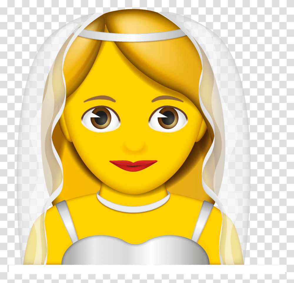 Bride Emoji, Toy, Face, Female Transparent Png