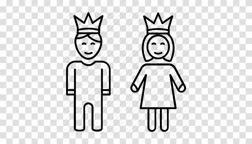 Bride Groom King Queen Wedding Icon, Silhouette, Drawing Transparent Png